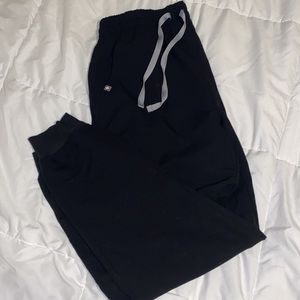 FIGS medium high waisted scrubs Zamora black